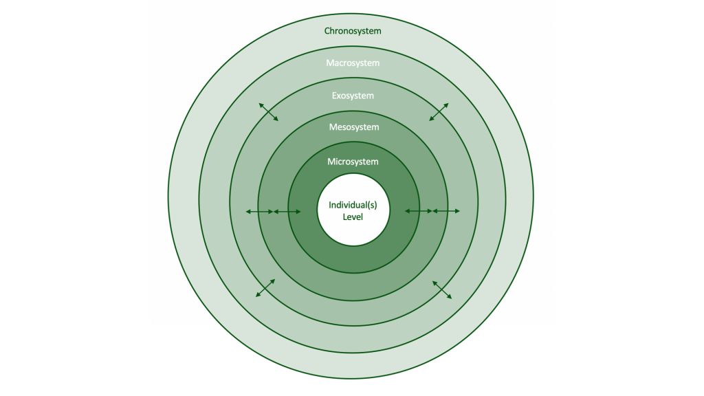 An image representing Bronfenbrenner’s ecological systems theory